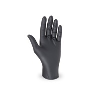 rukavice velikost M 100 ks nitrilové černé, nepudrované