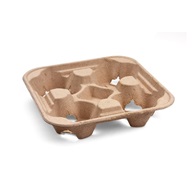 Papírový podnos na 4 kelímky 22 x 22 cm, 50 ks