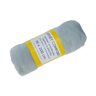 Prostěradlo JERSEY COMFORT, 90 x 200 x 22 cm, šedé, s gumou, 180g/m2, 100% bavlna