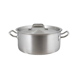 Vysoký nerezový kastrol STANDARD s poklicí 8 l , 26 cm
