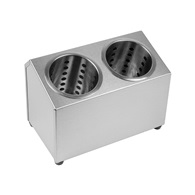 Nerezový zásobník na příbory s 2 košíky