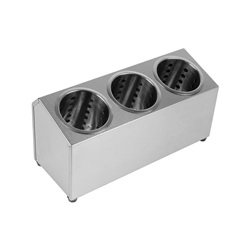 Nerezový zásobník na příbory s 3 košíky