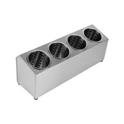 Nerezový zásobník na příbory s 4 košíky