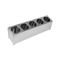 Nerezový zásobník na příbory s 5 košíky