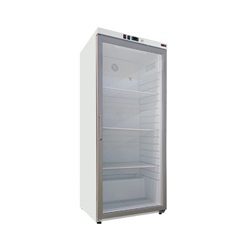 Chladicí skříň 350 l, DRR 400/G, prosklená dvířka, bílá