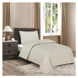 souprava ložní 140x200+70x90 cm DESIGN 56 - šedo-bílý proužek