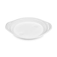 Bílý talíř 22 cm s uchy 100 ks (PP)