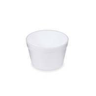 Termo miska kulatá 450ml, 25 ks, bílá, (pěnový PS)