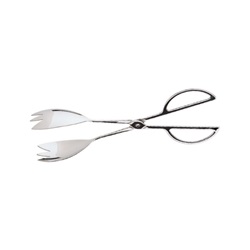 Servírovací kleště na salát, zubaté, nerez - 25 cm