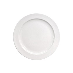 <p>Mělký talíř  HOTEL 24 cm, bílý porcelán</p>