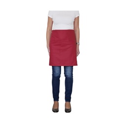 Kuchařská zástěra krátká s kapsou 50 x 90 cm, vínová