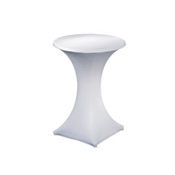 Potah DECO DORIA na desku koktejlového stolu, bílý, elastický