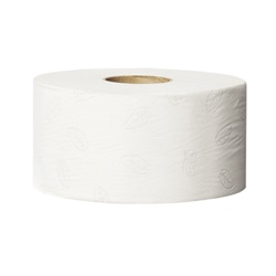<ul>
<li>Toaletní papír JUMBO mini TORK</li>
<li>2vrstvý,</li>
<li>návin 170m,</li>
<li>počet útržků 850,</li>
<li>barva bílá,</li>
</ul>
