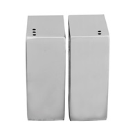 Slánka / pepřenka set, hranaté 3,8 x 2,5 x 6 cm, nerezová