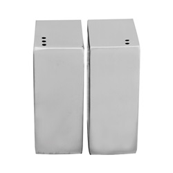 Slánka / pepřenka set, hranaté 3,8 x 2,5 x 6 cm, nerezová