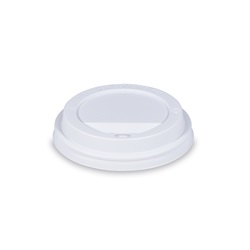víčko vypouklé bílé pro papírové kelímky prům 90mm 100ks (PS)
