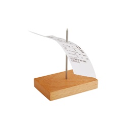 bodec na účtenky, 9x5,5 cm, v. 10,5 cm, dřevo/plast
