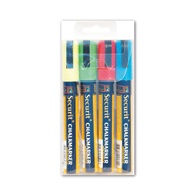 Popisovač na tabule střední 2-6 mm, sada 4ks, (červená, modrá, žlutá, zelená)