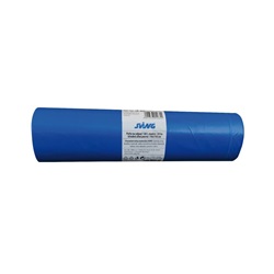 Pytle na odpad 120 l modré, středně silné / 70 x 110 cm / HDPE 30 my, 25 ks