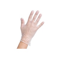 rukavice velikost S 100 ks vinylové bílé, pudrované