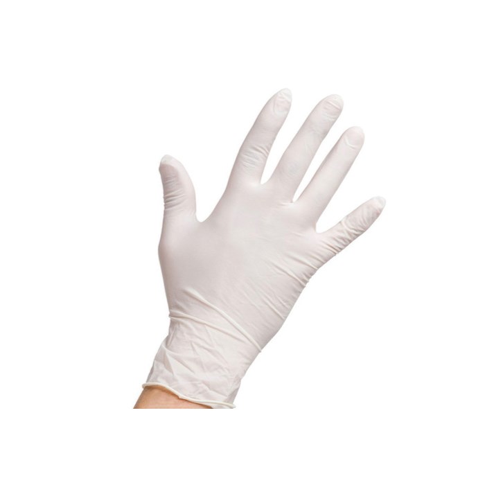 Obrázok ASAP Jednorazové rukavice latexové s púdrom veľkosť M 100 ks
